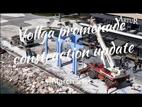 Vollga Durres Promenade reconstruction update March 21st 2026