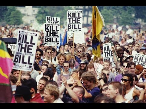 Criminal Justice Bill Protest, London, 24 July 1994