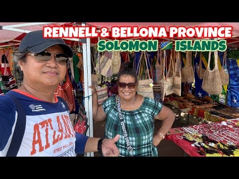 SOLOMON ISLANDERS TRADITIONAL HANDICRAFT BY THE ROADSIDE FROM RENNELL & BELLONA PROVINCE:REAL WANTOK