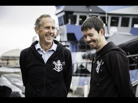 Operation Icefish - the Bob Barker departs Hobart