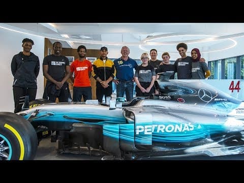 Rugby Legend Sean Fitzpatrick Takes Mercedes F1 Tour!