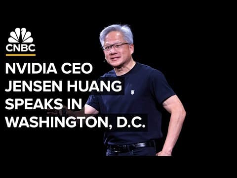 Nvidia CEO Jensen Huang gives a keynote address at the GTC conference in Washington - 10/28/25
