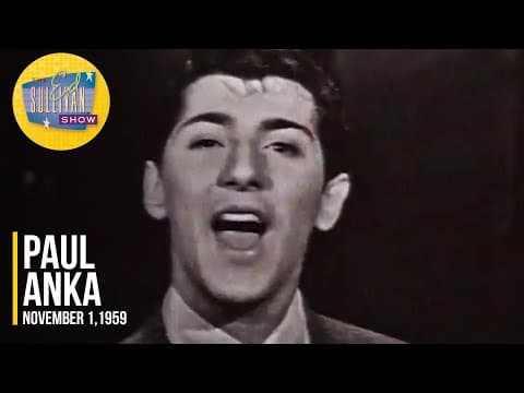 Paul Anka sings Put Your Head On My Shoulder on The Ed Sullivan Show