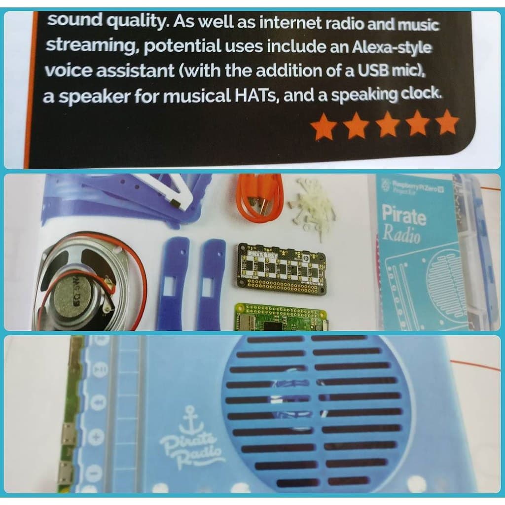 Props to the @pimoroni crew for the πππππ review of the Pirate Radio kit in @MagP1