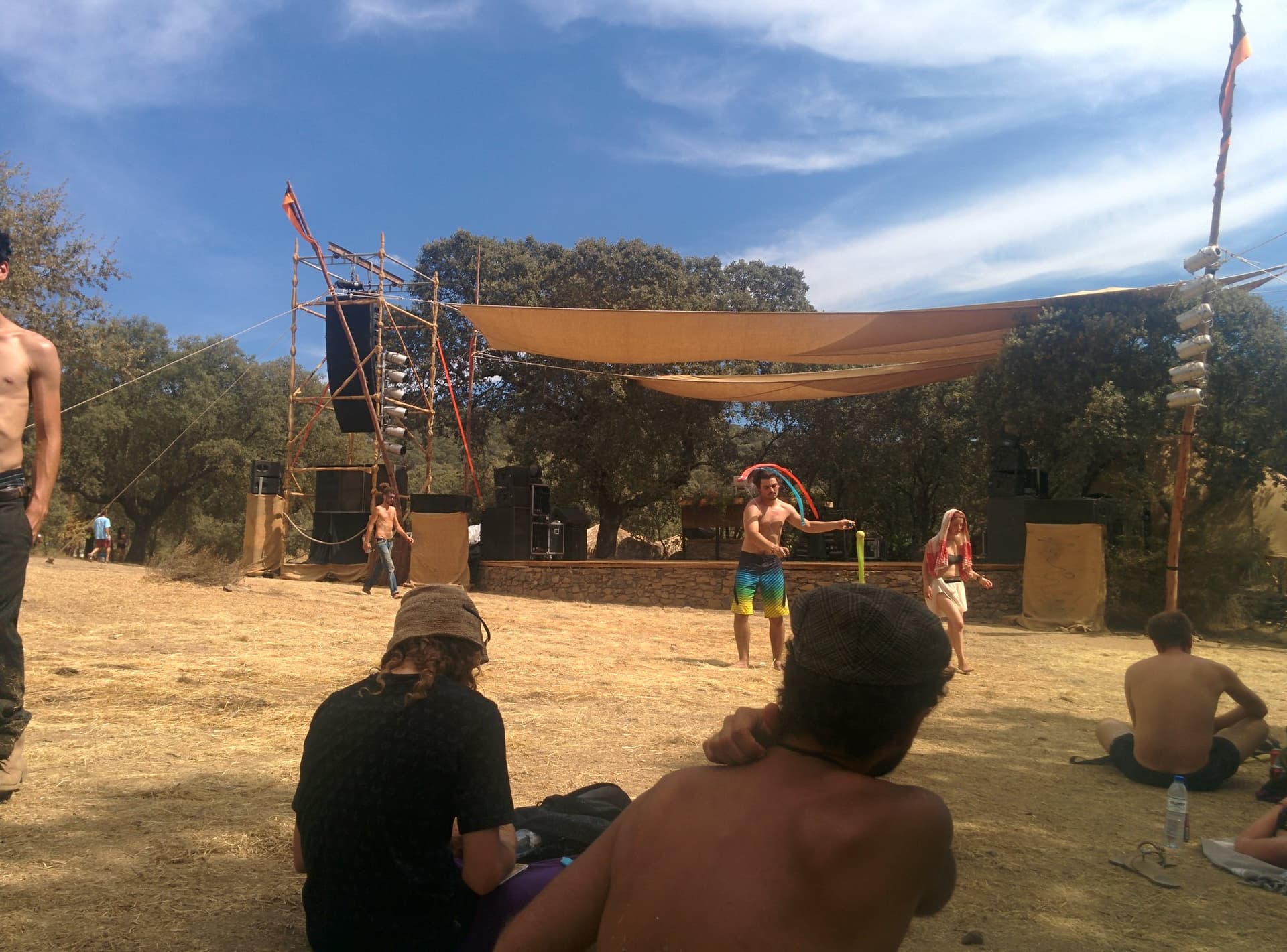 Watching a daytime set among the oaks, Boom 2014