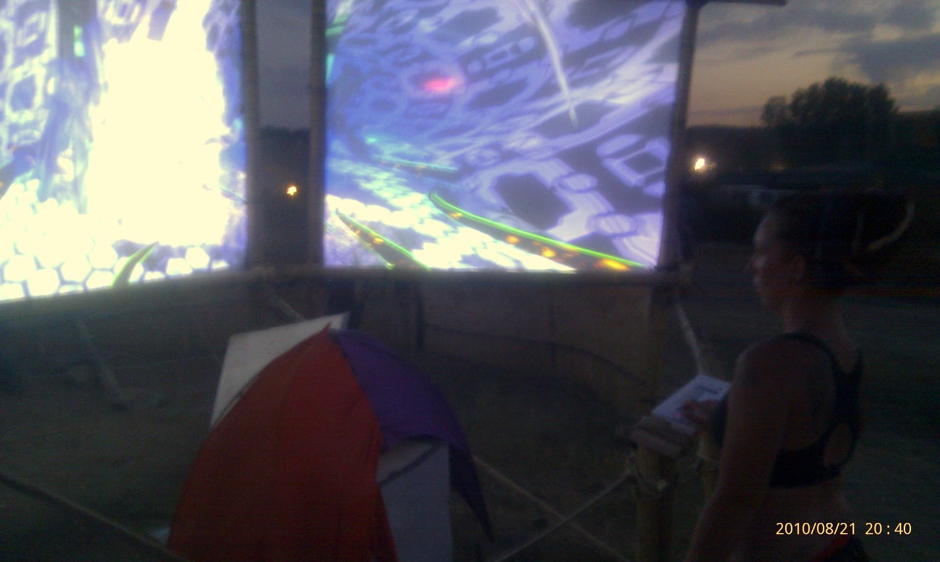 Nucleon - a interactive visual installation, fourth view, Boom 2010