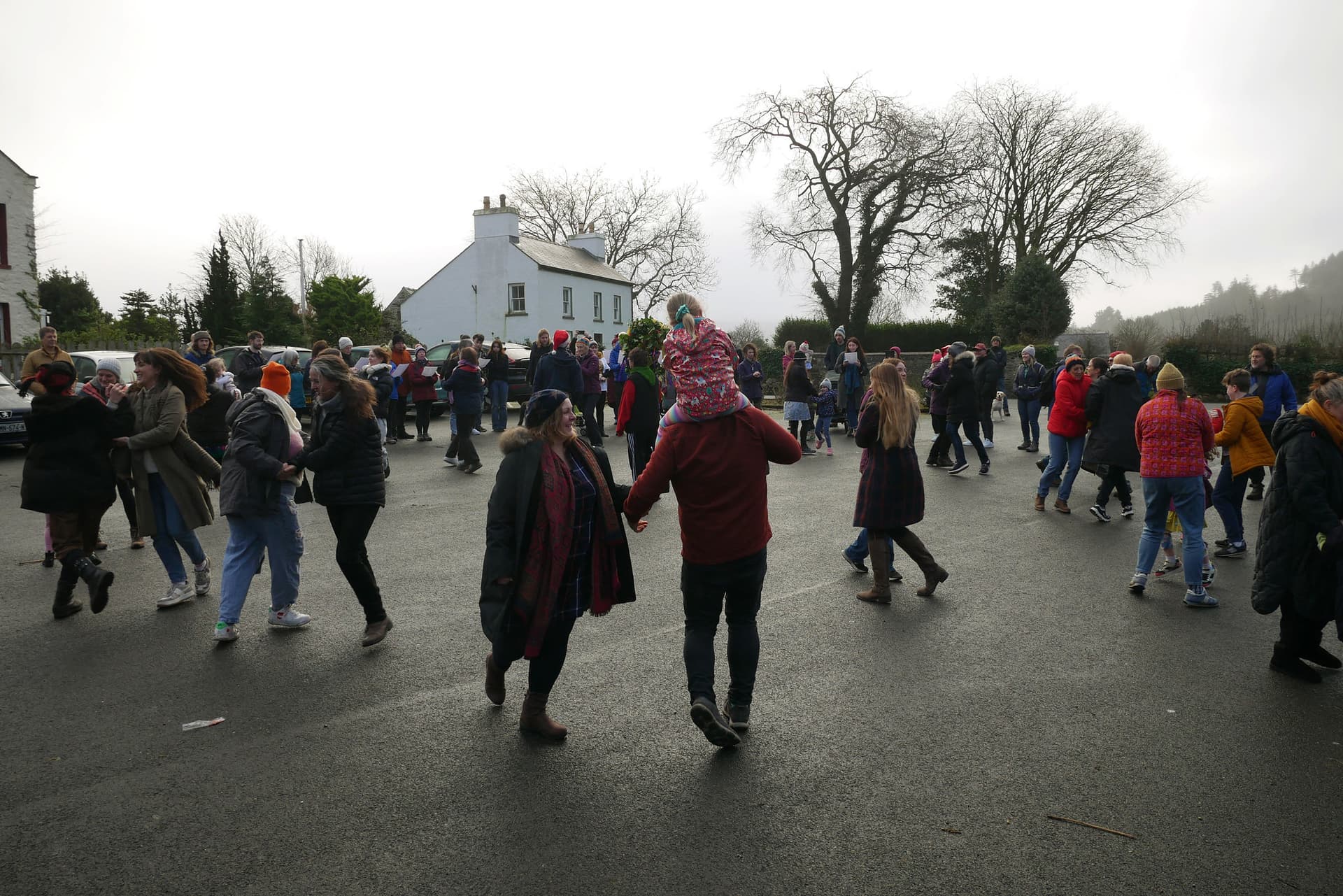 Hunt the Wren in the Arboretum car park, St John's, 2024