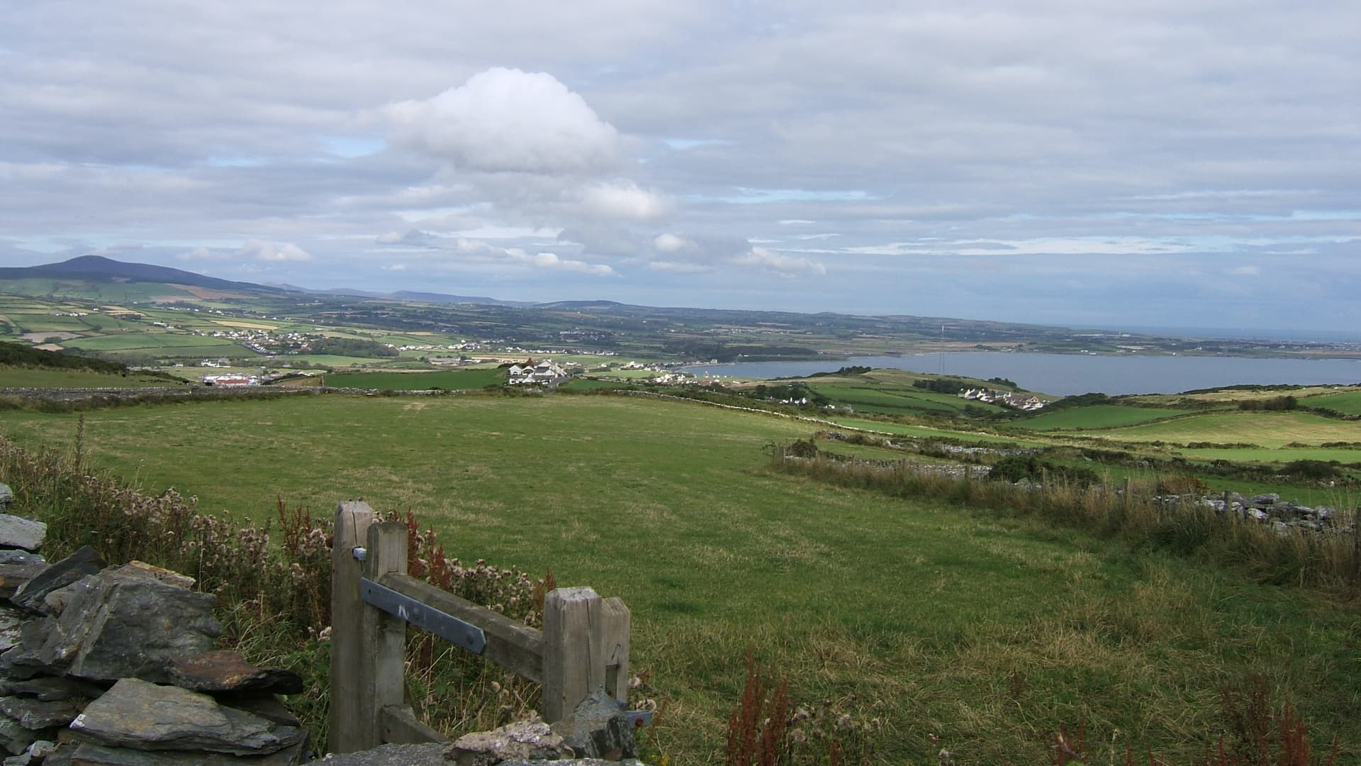 Panoramic view from near Cregneash Folk Museum