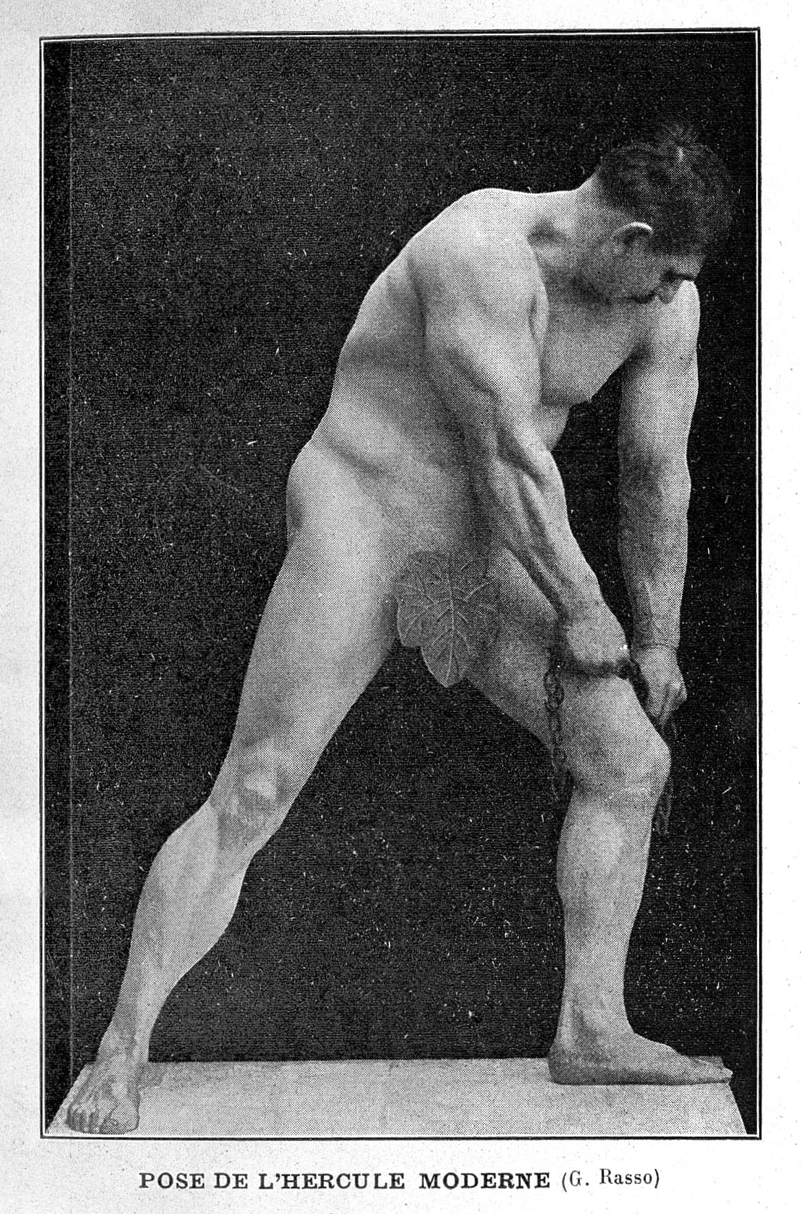 Pose de l'Hercule moderne