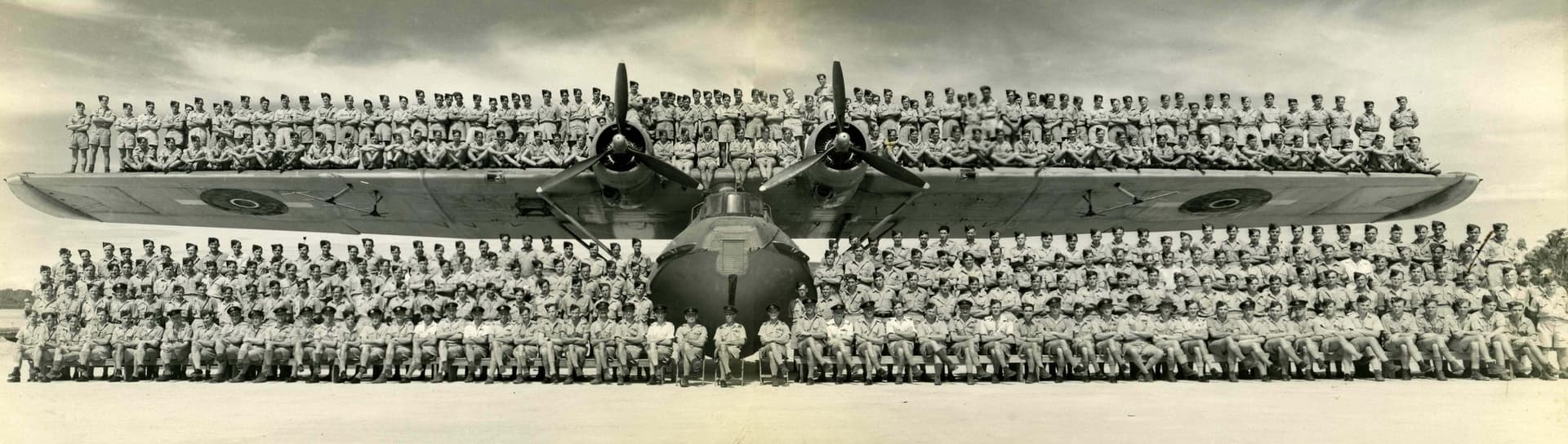 No. 6 Squadron, Royal New Zealand Airforce personnel on a PBY-5 Catalina