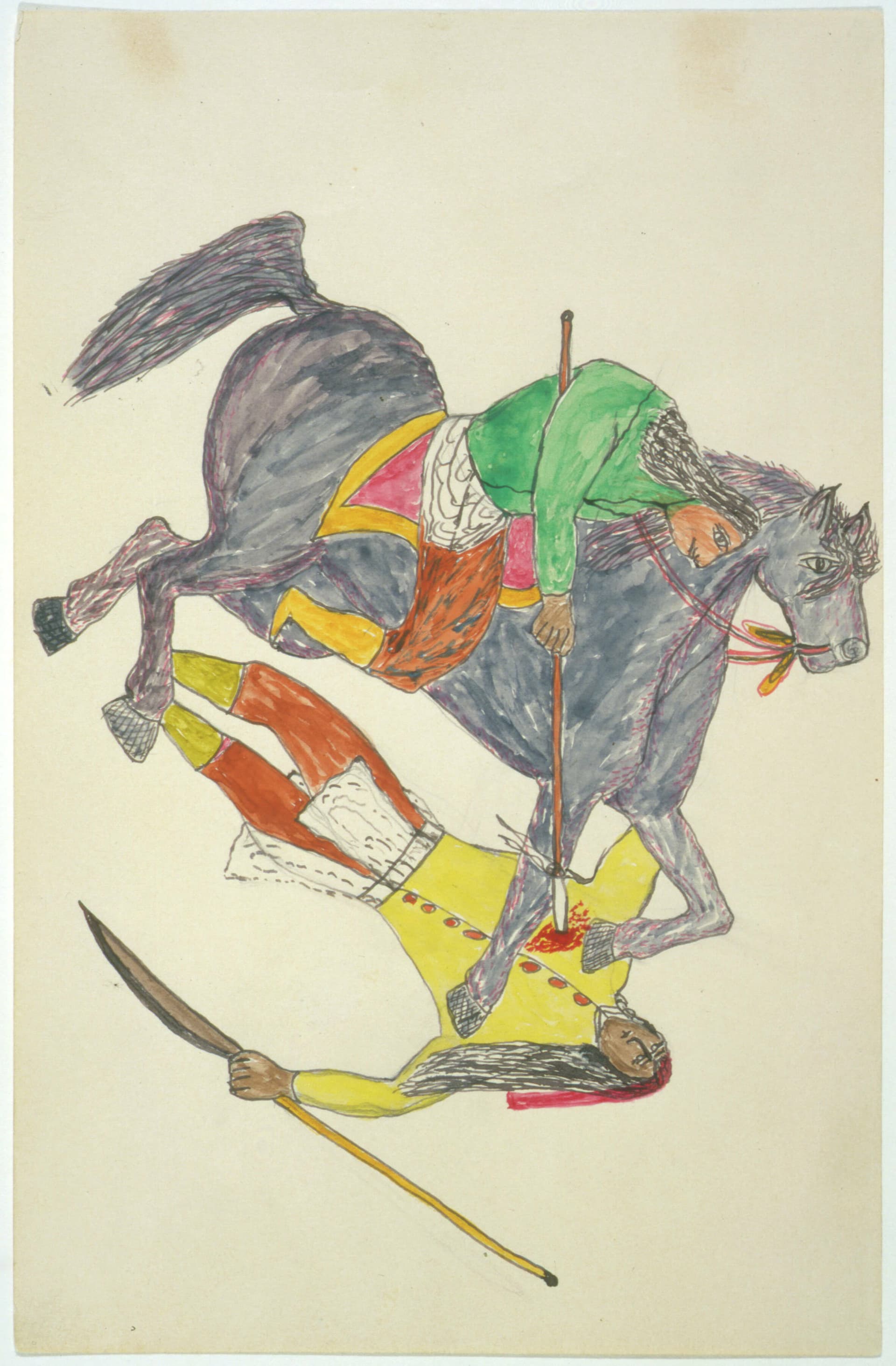 Attack on horseback (Gokliz sketch)