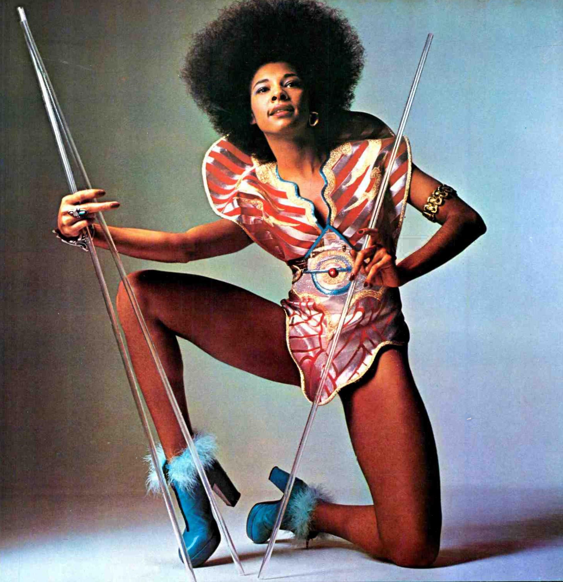 Funk singer Betty Davis photographed in 1974