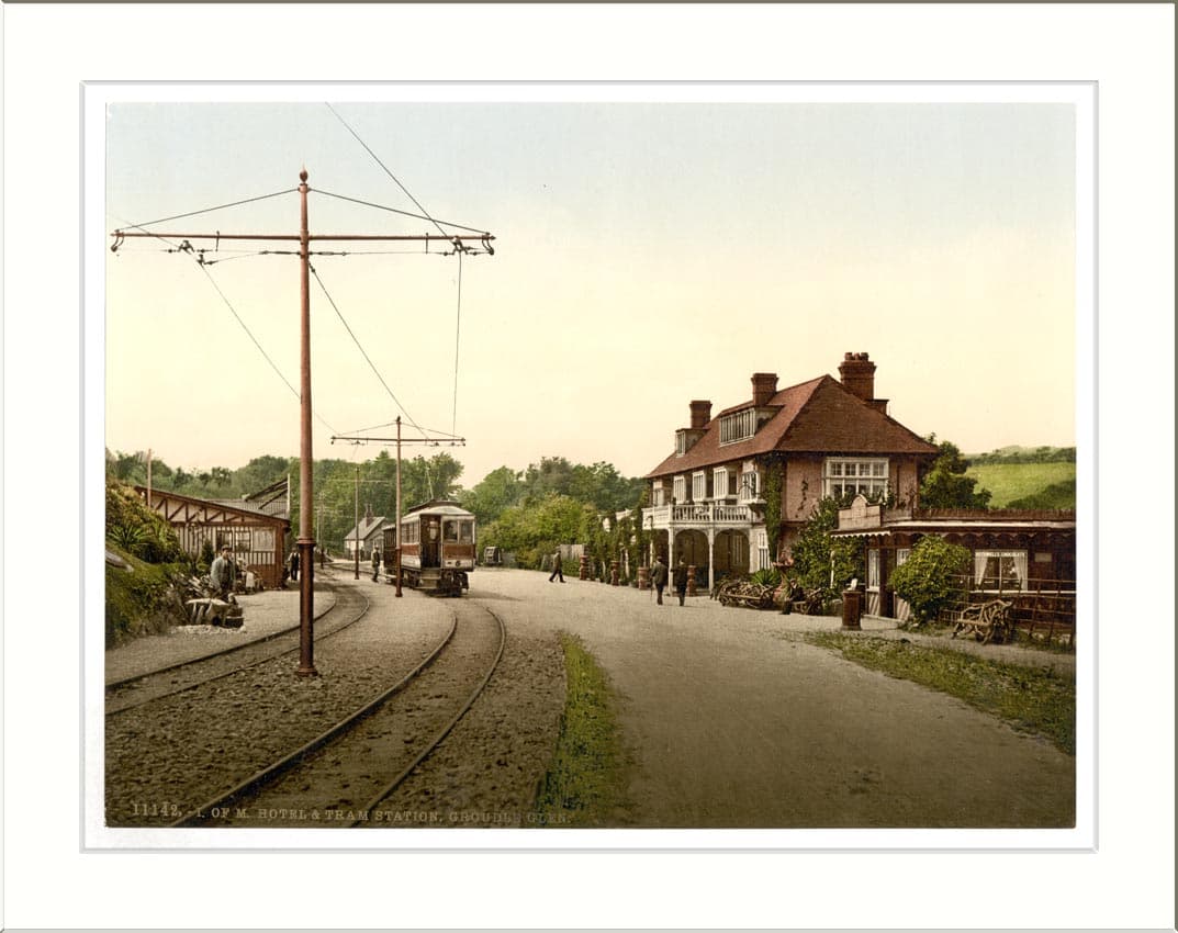 Groudle Glen Hotel and tram station Isle of Man England