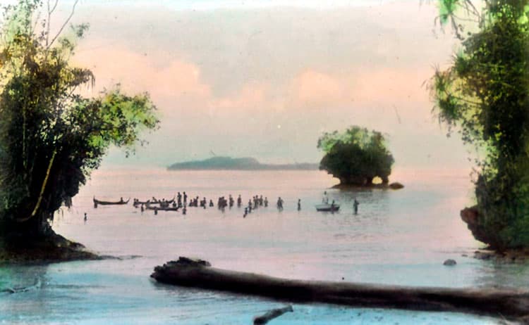 Waterfall on Vella Lavella Island, New Georgia Group, Solomon Islands