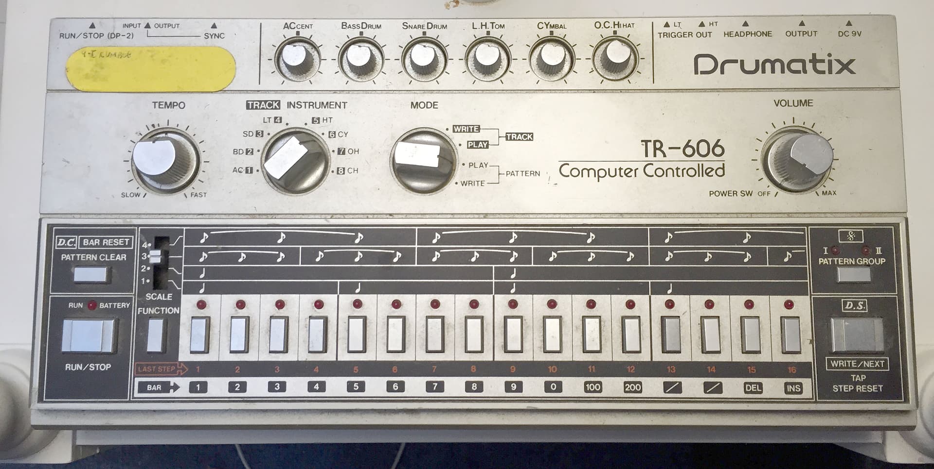 Drumatix TR-606 used by the Scientific Americans