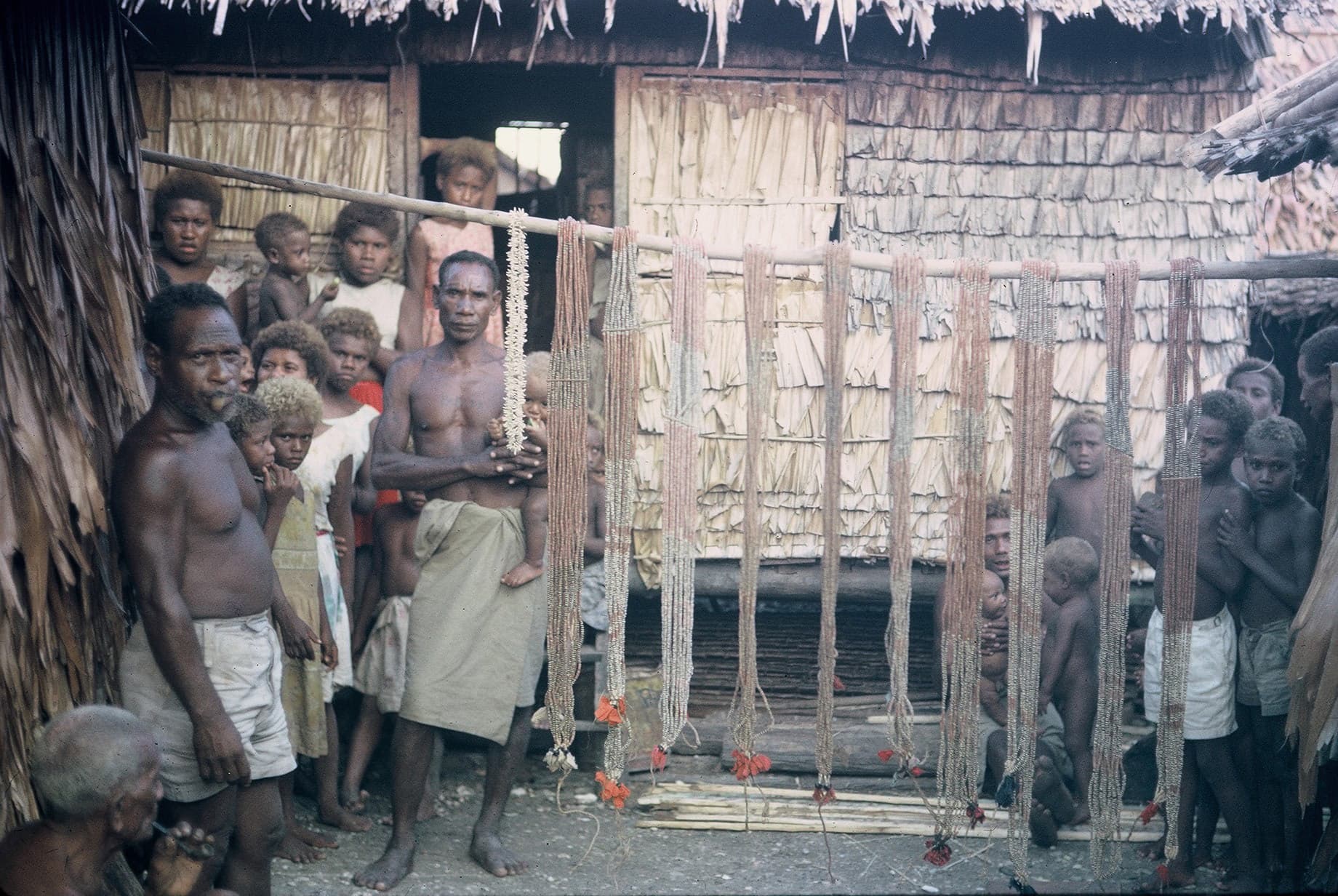 Presentation of the bride price in shell money