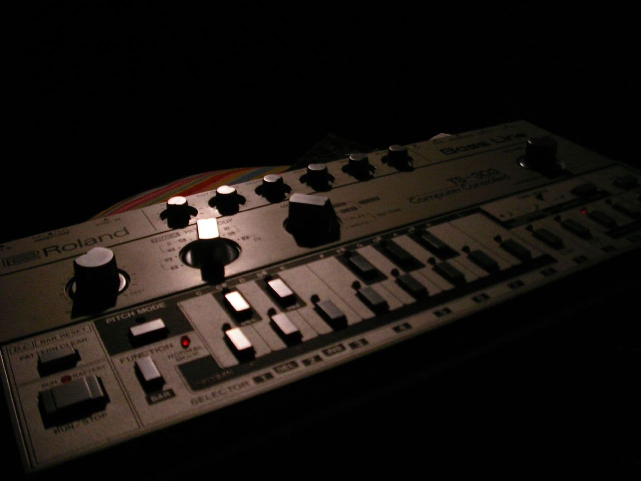 Roland TB-303 Bass Line - dark, angled left (2005-11-07 by j bizzie)