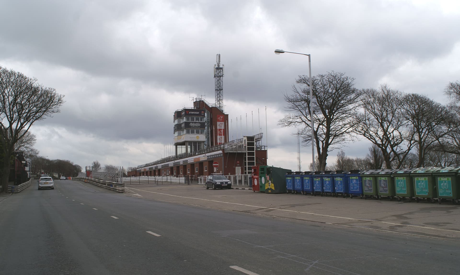 The stands at the TT Start-Finish line