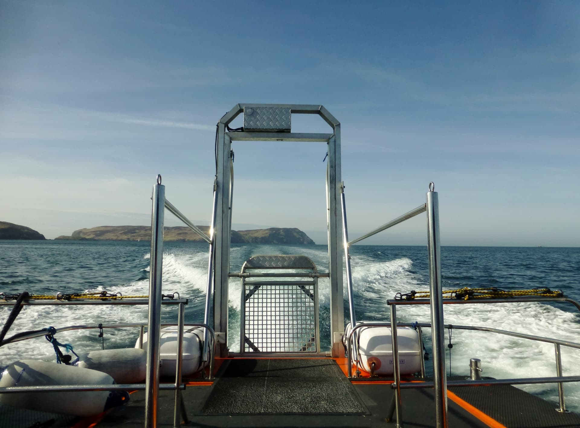 Leaving The Calf Of Man At Speed