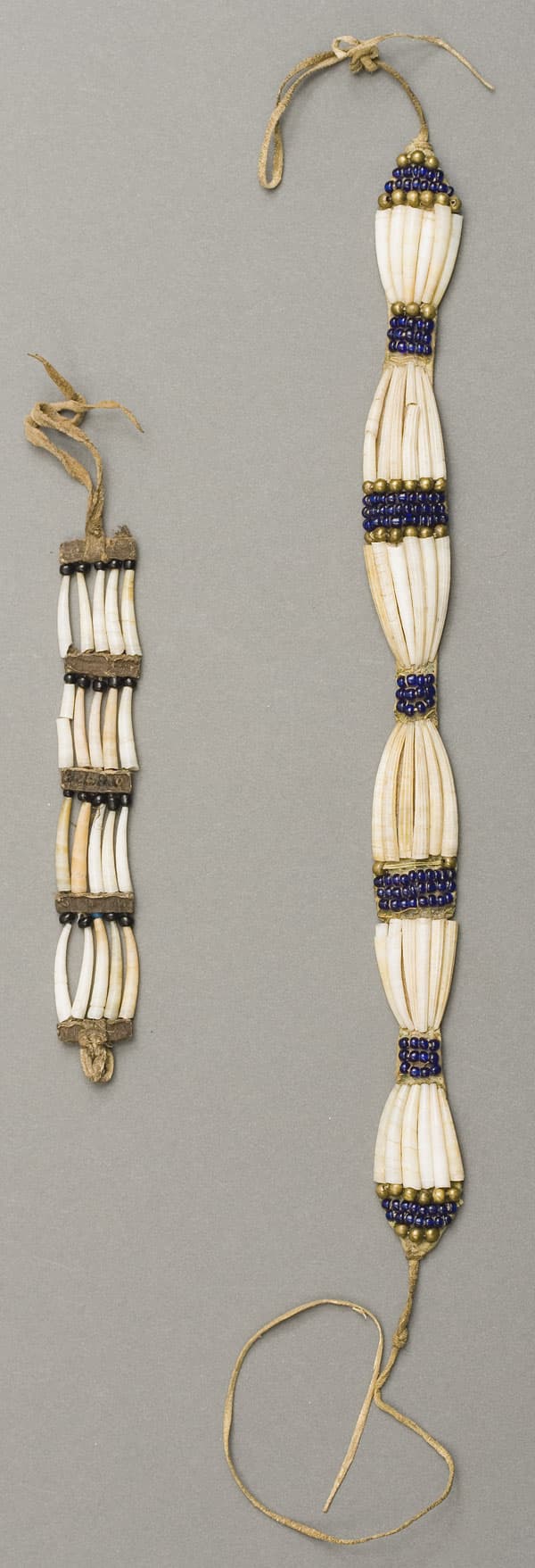 Choker and Bracelet In the Pacific Northwest, dentalia shells were only available from the