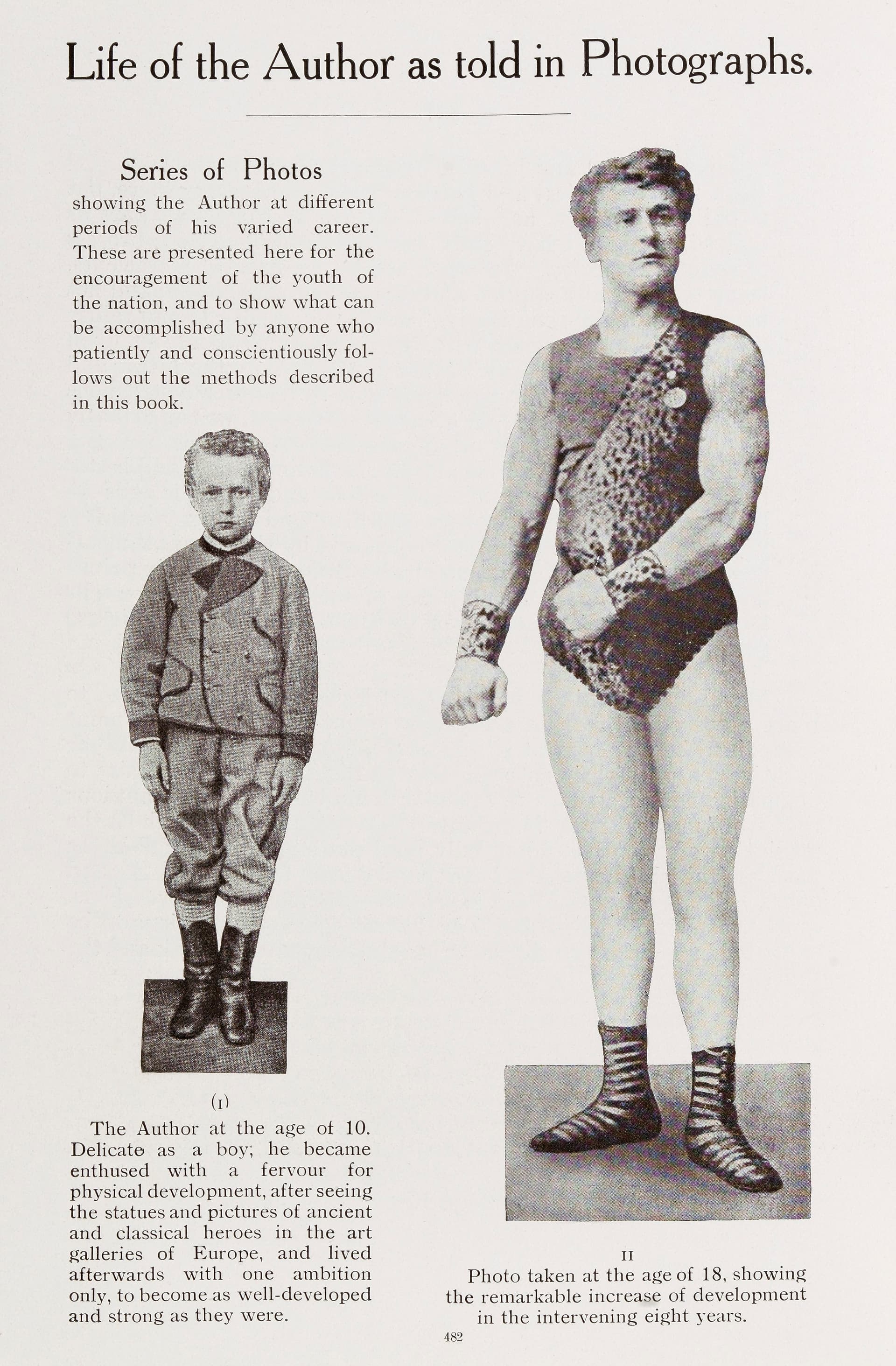 Eugen Sandow as a boy of ten